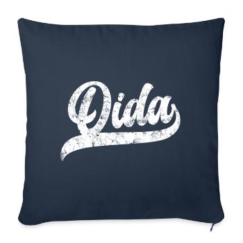 Oida Bavaria Austria Dialect Vintage - Sofa pillowcase 17,3'' x 17,3'' (45 x 45 cm) - navy - Front