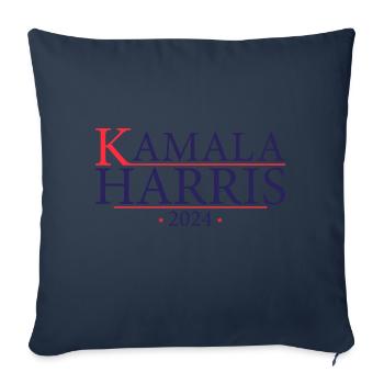 Kamala 2024 - Kamala Harris 2024 pour la présidence - Housse de coussin décorative 45 x 45 cm - bleu marine - Devant