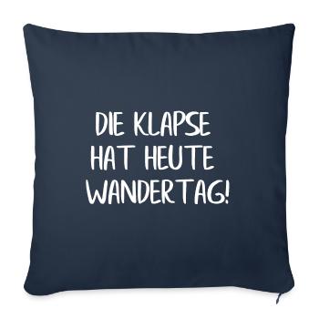 La tape aujourd’hui - Housse de coussin décorative 45 x 45 cm - bleu marine - Devant