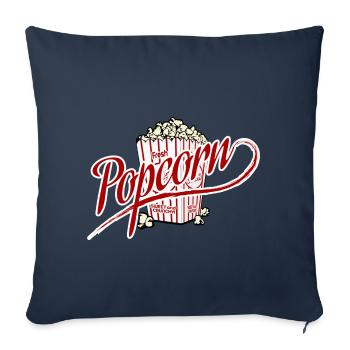 pop-corn - Housse de coussin décorative 45 x 45 cm - bleu marine - Devant