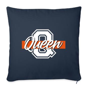 QUEEN Partnerlook - Sofakissenbezug 45 x 45 cm - Navy - Vorne