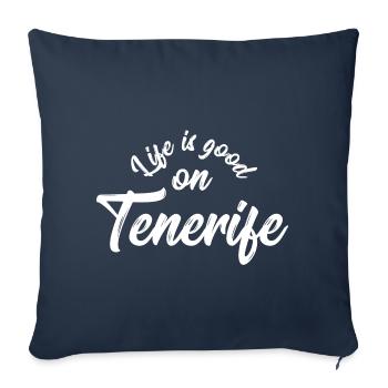 Tenerife love - Sofa pillowcase 17,3'' x 17,3'' (45 x 45 cm) - navy - Front