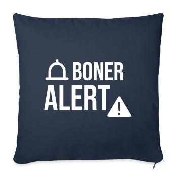 Boner Alert - Sofa pillowcase 17,3'' x 17,3'' (45 x 45 cm) - navy - Front