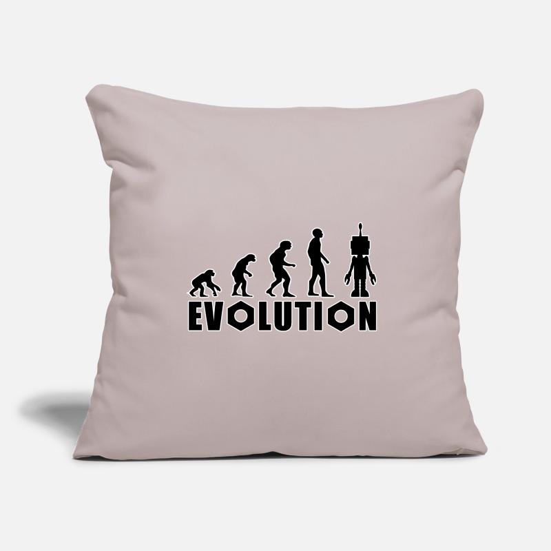 Evolution von Mensch zu Android Sofakissenbezug 45 x 45 cm