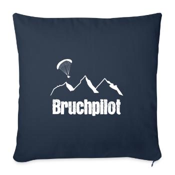 Pilote de rupture - Housse de coussin décorative 45 x 45 cm - bleu marine - Devant
