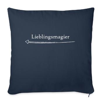 Lieblingsmagier - Sofakissenbezug 45 x 45 cm - Navy - Vorne