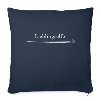 Lieblingselfe - Sofakissenbezug 45 x 45 cm - Navy - Vorne