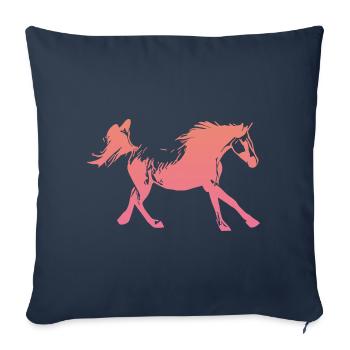 Arabian Horse Running Rose - Sofakissenbezug 45 x 45 cm - Navy - Vorne