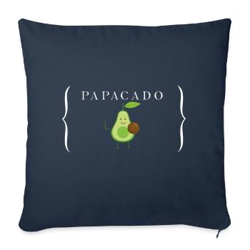 PAPACADO DESIGN pour les futurs pères - Housse de coussin décorative 45 x 45 cm - bleu marine - Devant