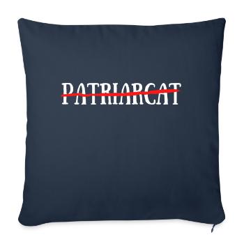 Fin du patriarcat - Housse de coussin décorative 45 x 45 cm - bleu marine - Devant