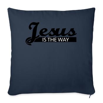 Jesus is the way - Sofakissenbezug 45 x 45 cm - Navy - Vorne