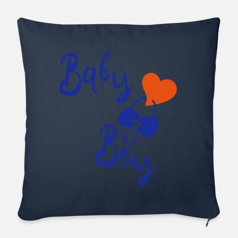 Baby Boy, Sohn, Junge - Sofakissenbezug 45 x 45 cm - Navy