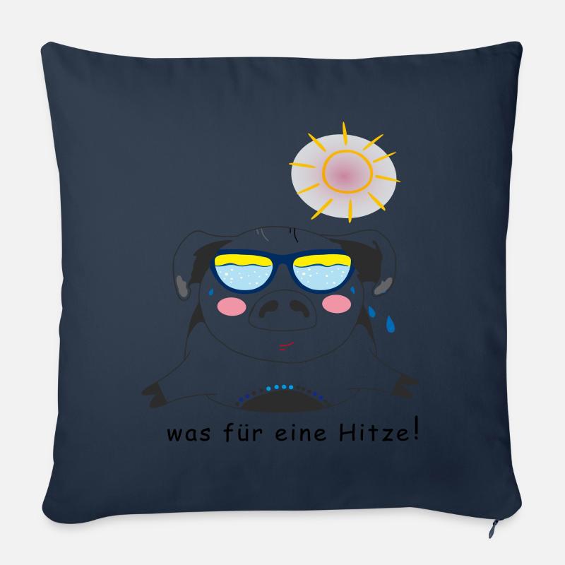 Sommer, Sonne Urlaub - Sofakissenbezug 45 x 45 cm - Navy