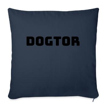dogtor tierarzt tierärztin - Sofakissenbezug 45 x 45 cm - Navy - Vorne
