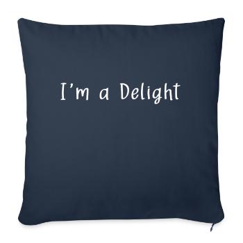 I ́m a Delight - Sofa pillowcase 17,3'' x 17,3'' (45 x 45 cm) - navy - Front