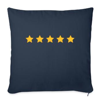 étoile - Housse de coussin décorative 45 x 45 cm - bleu marine - Devant