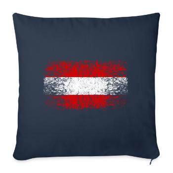 Oesterreich 002 AllroundDesigns - Sofakissenbezug 45 x 45 cm - Navy - Vorne
