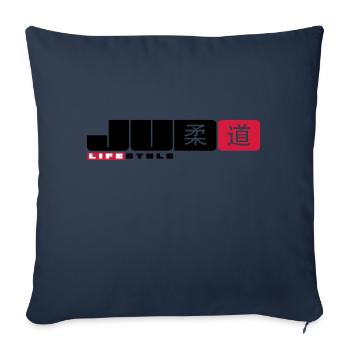 judo - Housse de coussin décorative 45 x 45 cm - bleu marine - Devant