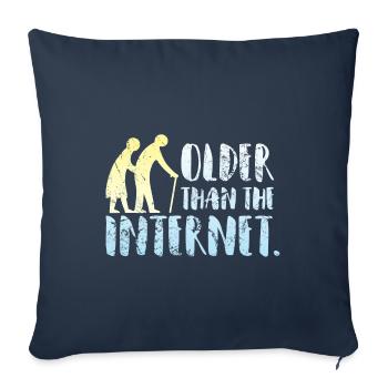 Älter als das Internet - Sofakissenbezug 45 x 45 cm - Navy - Vorne