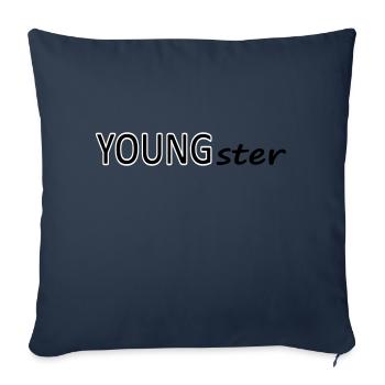 Adolescent adolescent adolescent - Housse de coussin décorative 45 x 45 cm - bleu marine - Devant