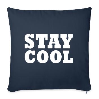 Stay cool - Sofa pillowcase 17,3'' x 17,3'' (45 x 45 cm) - navy - Front