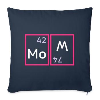 Mom (Molybdän, Wolfram verdreht) - Sofakissenbezug 45 x 45 cm - Navy - Vorne