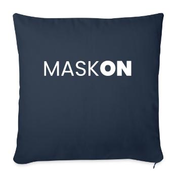 Mannheim Monnem - Sofa pillowcase 17,3'' x 17,3'' (45 x 45 cm) - navy - Front