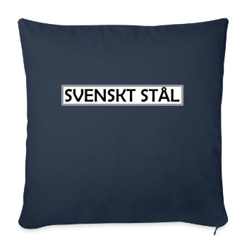 Schwedischer Stahl - Sofakissenbezug 45 x 45 cm - Navy - Vorne