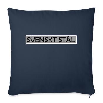 Schwedischer Stahl - Sofakissenbezug 45 x 45 cm - Navy - Vorne