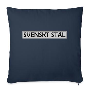 Schwedischer Stahl - Sofakissenbezug 45 x 45 cm - Navy - Vorne