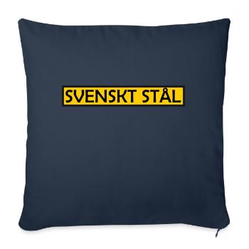 Schwedischer Stahl - Sofakissenbezug 45 x 45 cm - Navy - Vorne
