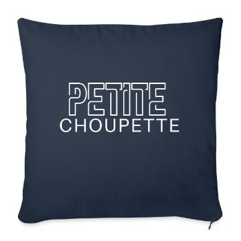 Petite Choupette - Housse de coussin décorative 45 x 45 cm - bleu marine - Devant