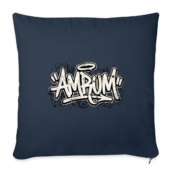 Amrum Graffiti Oldschool Hip Hop - Sofa pillowcase 17,3'' x 17,3'' (45 x 45 cm) - navy - Front