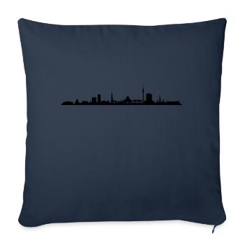 Skyline - Dortmund - Sofakissenbezug 45 x 45 cm - Navy - Vorne