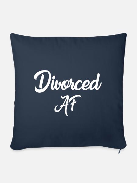 Divorced As F - Sofakissenbezug 45 x 45 cm - Navy