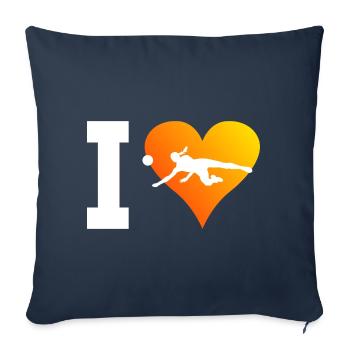 Men's Volley Women's Volleyball Play volleyball sp - Sofa pillowcase 17,3'' x 17,3'' (45 x 45 cm) - navy - Front