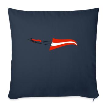 Austrian Supermen - Sofakissenbezug 45 x 45 cm - Navy - Vorne