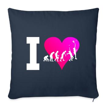 Paddle Court Women's Paddle Tennis Paddle Tennis - Sofa pillowcase 17,3'' x 17,3'' (45 x 45 cm) - navy - Front