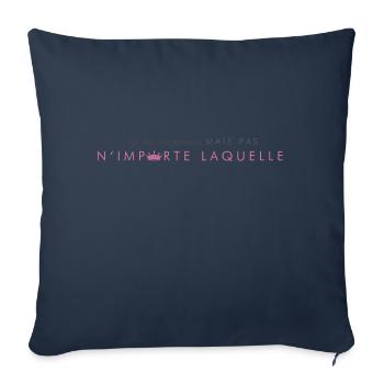 Je suis une princesse - Housse de coussin décorative 45 x 45 cm - bleu marine - Devant