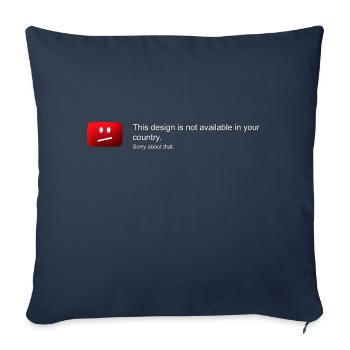 Design not available in your country - Sofa pillowcase 17,3'' x 17,3'' (45 x 45 cm) - navy - Front