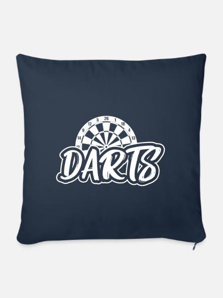 Dartscheibe Darts - Sofakissenbezug 45 x 45 cm - Navy