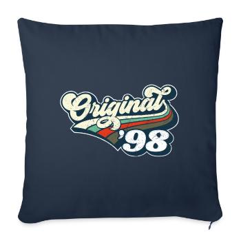 Original '98 - Housse de coussin décorative 45 x 45 cm - bleu marine - Devant