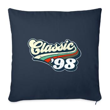 Classique '98 - Housse de coussin décorative 45 x 45 cm - bleu marine - Devant