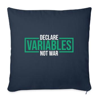Java Developer - Housse de coussin décorative 45 x 45 cm - bleu marine - Devant