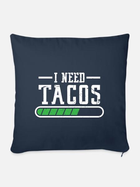 Funny I Needed Tacos - Sofakissenbezug 45 x 45 cm - Navy