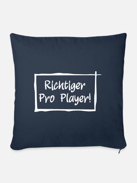 Richtiger Pro Player - Sofakissenbezug 45 x 45 cm - Navy