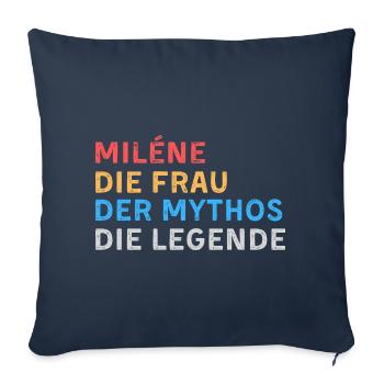 Miléne Fau Mythos Legende - Sofakissenbezug 45 x 45 cm - Navy - Vorne