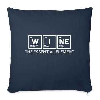 Wine - element - Sofa pillowcase 17,3'' x 17,3'' (45 x 45 cm) - navy - Front