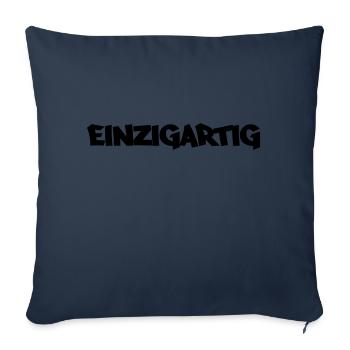 einzigartig - Sofakissenbezug 45 x 45 cm - Navy - Vorne