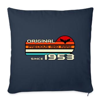 original 1953 birthday 69 years 69th anniversary - Sofa pillowcase 17,3'' x 17,3'' (45 x 45 cm) - navy - Front